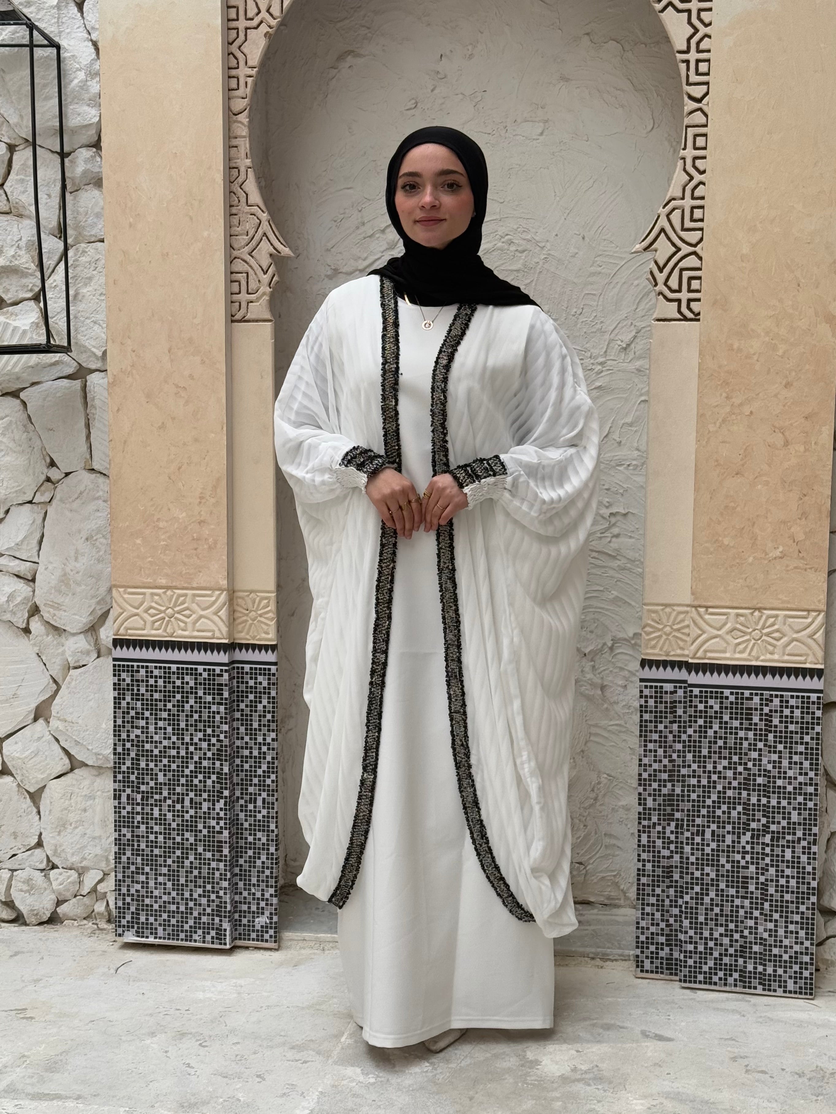 Light Ruffles Chiffon Kaftan