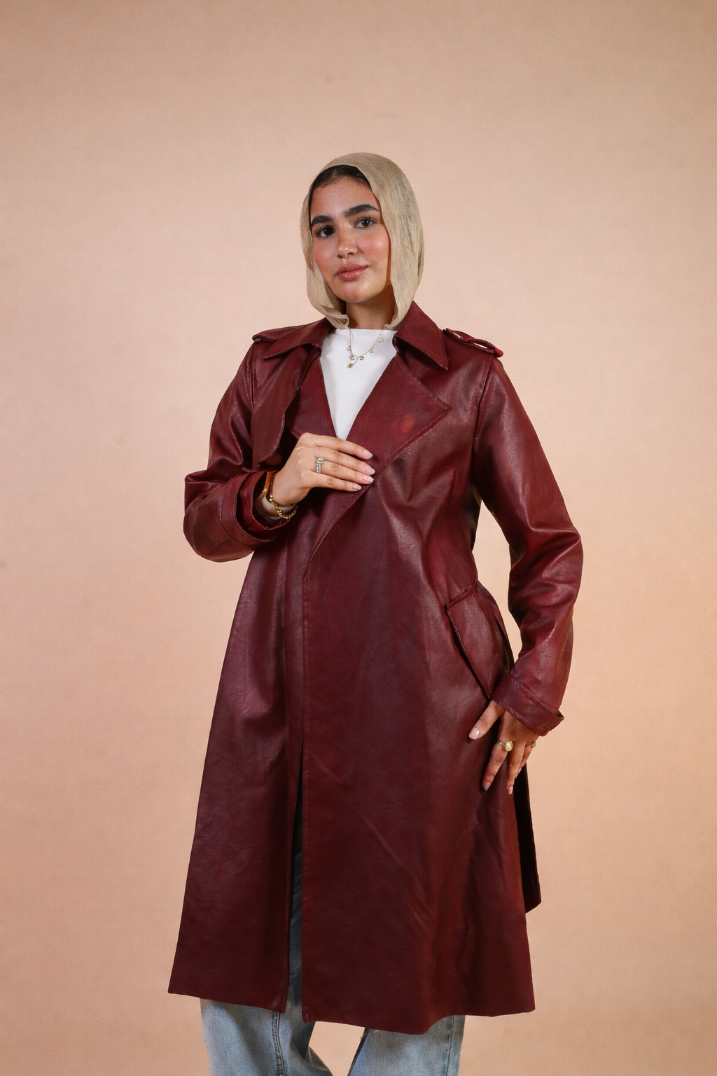 Leather Trench Coat
