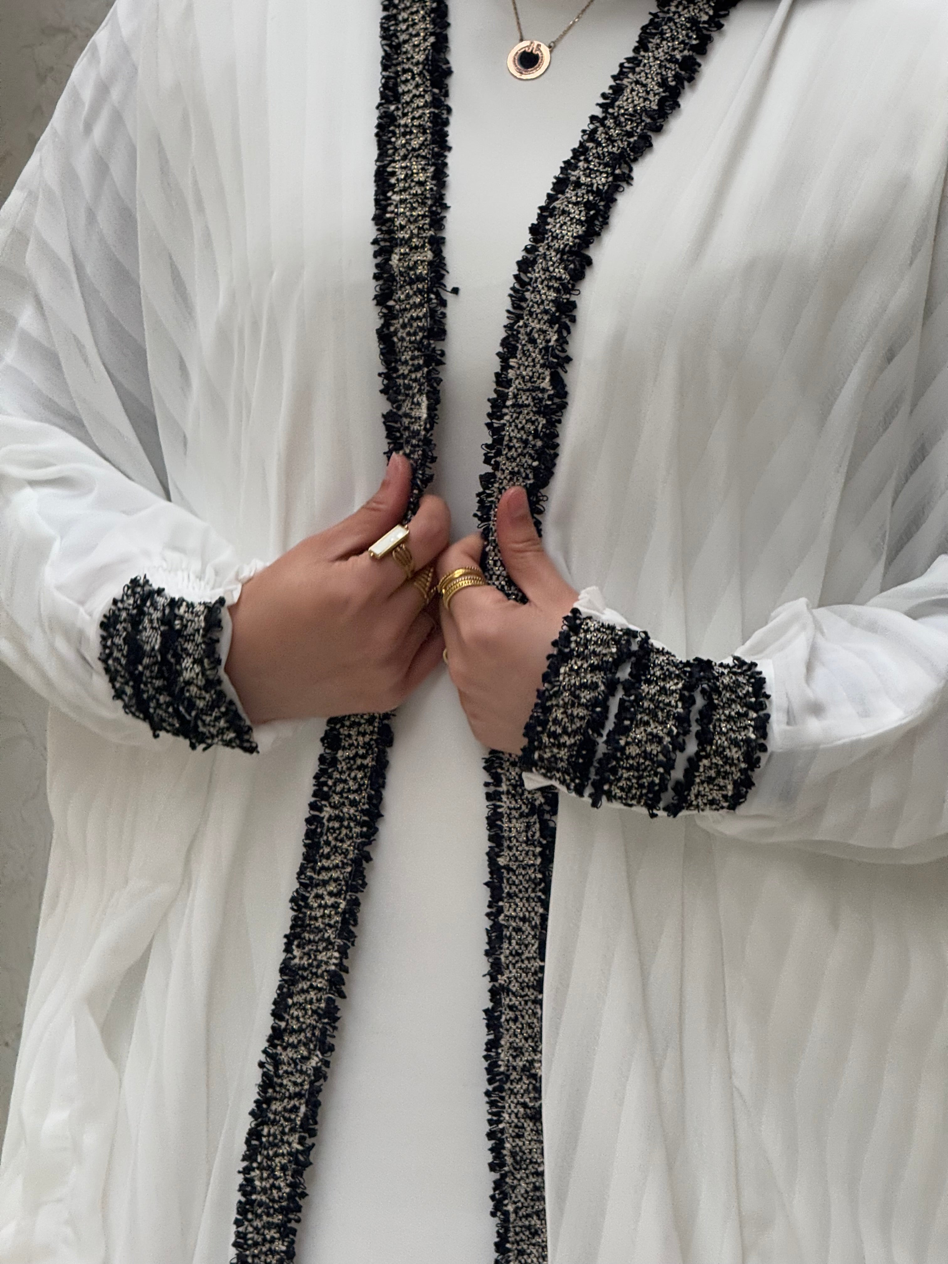 Light Ruffles Chiffon Kaftan