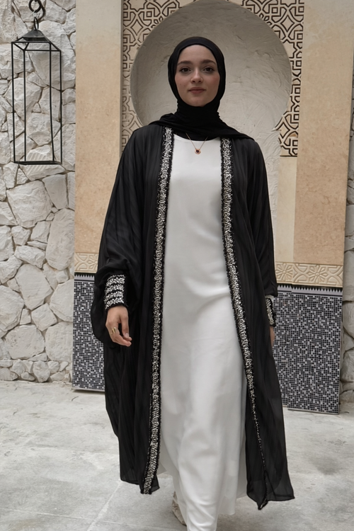 Light Ruffles Chiffon Kaftan